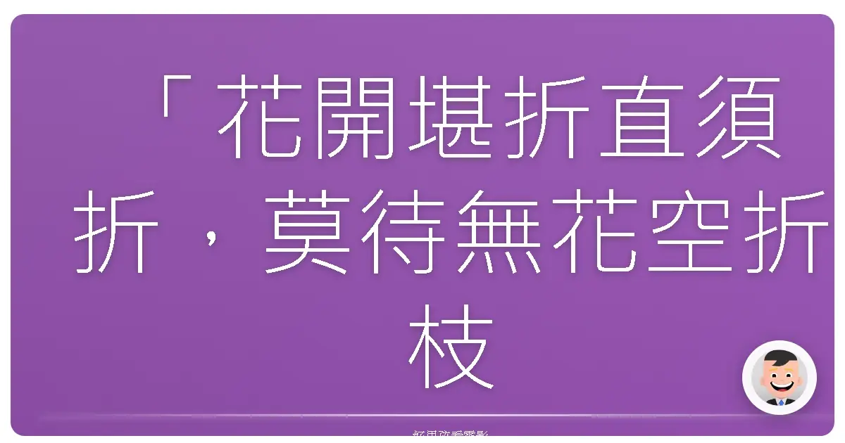 「花開堪折直須折,莫待無花空折枝。」這句古詩,彷彿早已預示了《花戰》這部電影所要傳達的訊息。它不是一部波瀾壯闊的歷史史詩,也不是一部充滿權謀算計的宮廷鬥爭,它就像一株在茶室角落靜靜綻放的山茶花,以其獨特的姿態,溫柔卻堅定地,向我們訴說著生命的真諦。